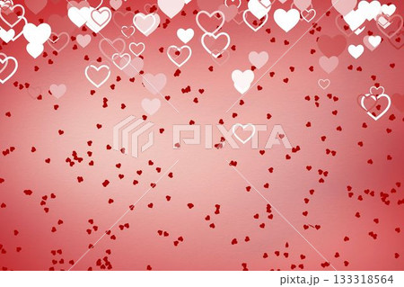 Digitally generated love heart pattern 133318564