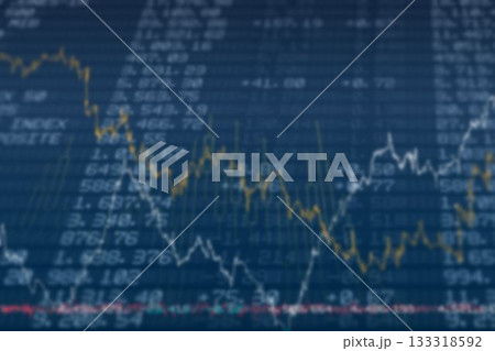 Financial chart of stock exchange 133318592