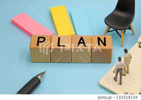 PLANと書かれたブロック PLANと書かれたブロック 133319134