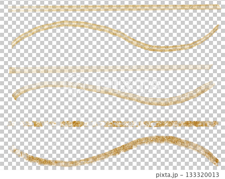 Gold and thick line decoration set 133320013