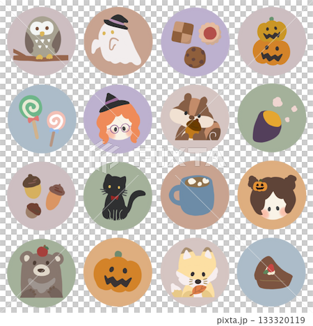 Autumn icon set Autumn icon set 133320119