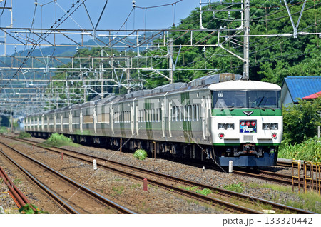 東海道本線　二宮－国府津　JR東日本　185系　A7編成（大宮）　踊り子 133320442