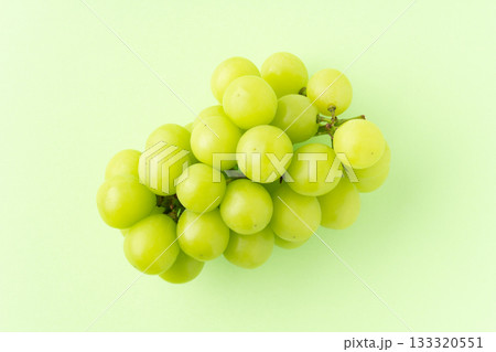 グリーン背景に1房のシャインマスカット 133320551