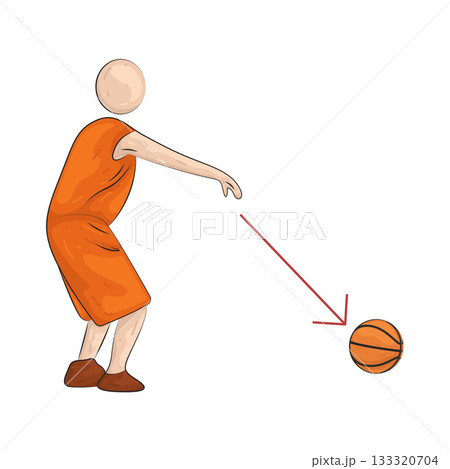 Illustration of basketball player Illustration of basketball player 133320704
