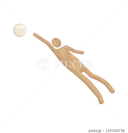 Illustration of football player 133320716