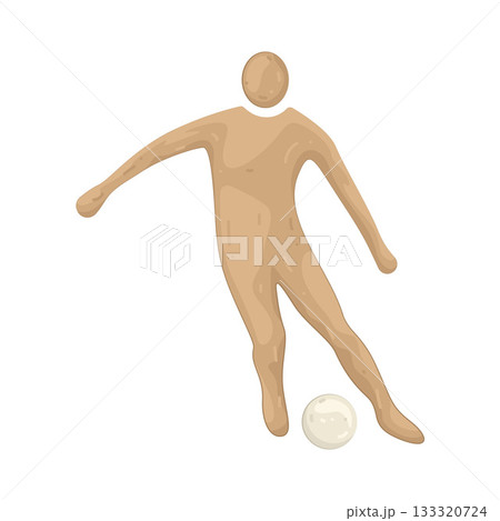 Illustration of football player Illustration of football player 133320724