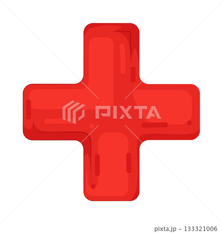Illustration of red plus Illustration of red plus 133321006