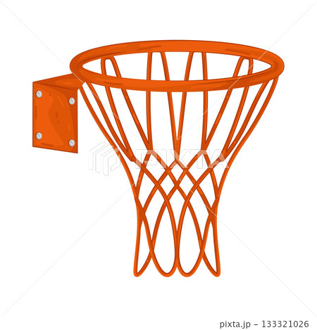 Illustration of basketball hoop 133321026