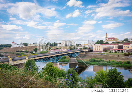 Cityscape of Grodno with Bridge and Historic Architecture Cityscape of Grodno with Bridge and Historic Architecture 133321242