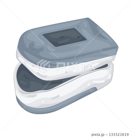Illustration of pulse oximeter 133321619