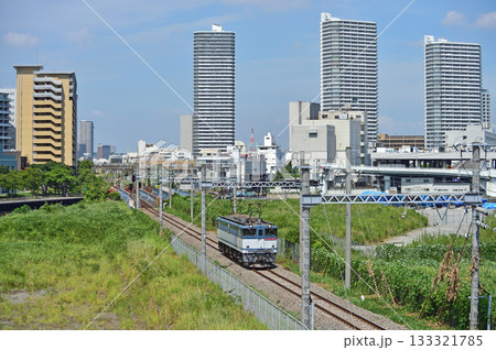 東海道本線 東高島-桜木町 JR貨物 EF65-2117(新鶴見) 東海道本線 東高島-桜木町 JR貨物 EF65-2117(新鶴見) 133321785