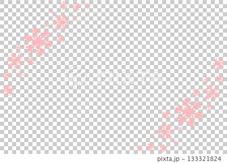 粉紅色斜雪花插圖 133321824