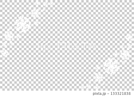 白い斜めの雪の結晶のイラスト 白い斜めの雪の結晶のイラスト 133321838
