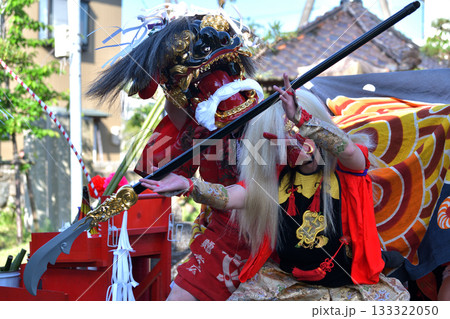 富山県　新湊の獅子舞　春季祭礼　　 133322050