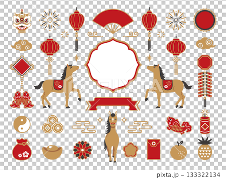 2026年馬年及中國新年插畫集 2026年馬年及中國新年插畫集 133322134