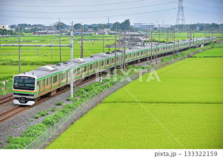 東北本線　東鷲宮ー栗橋　JR東日本　E231系1000番台　S-26編成（国府津） 133322159