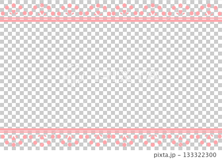 Top and bottom frames with hidden pink hearts 133322300