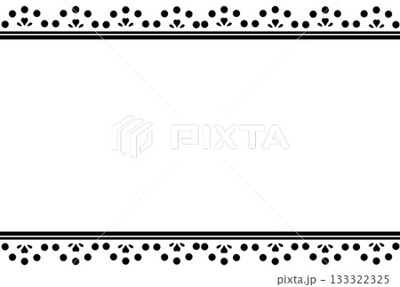 黒色のハートが隠れた上下のフレーム 黒色のハートが隠れた上下のフレーム 133322325