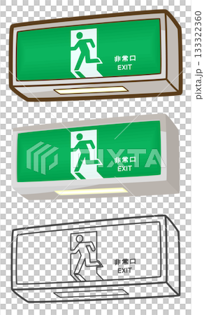 非常口（避難口誘導灯） 133322360