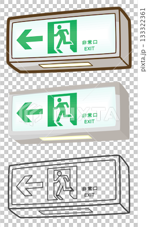 非常口（通路誘導灯） 133322361