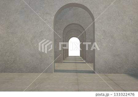 Digitally generated room with doorways Digitally generated room with doorways 133322476