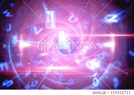 Blue and red technology interface Blue and red technology interface 133322711