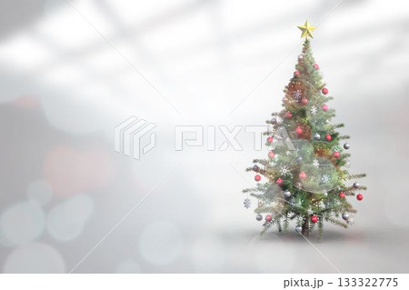 Christmas tree in bright room Christmas tree in bright room 133322775