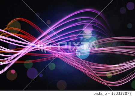 Curved laser light design in pink Curved laser light design in pink 133322877