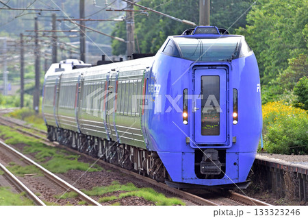 室蘭本線　虎杖浜　JR北海道　キハ283系　北斗 133323246