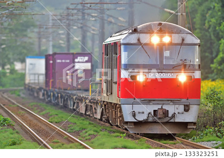 室蘭本線　虎杖浜　JR貨物　DF200-61（五稜郭） 133323251