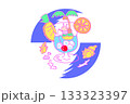 カタツムリのキャラクター　マイマイまーぶる 133323397