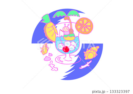 カタツムリのキャラクター　マイマイまーぶる 133323397