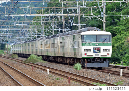 東海道本線　二宮－国府津　JR東日本　185系　A8編成（大宮）　踊り子　Easti-E 133323423