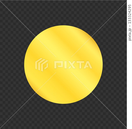 Realistic golden frame on transparent background  133324295