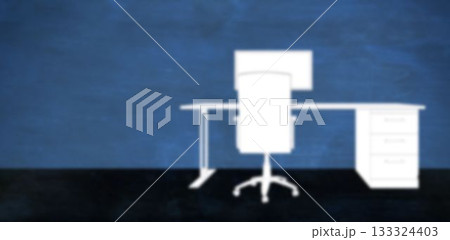 Digital composite image of office desk Digital composite image of office desk 133324403
