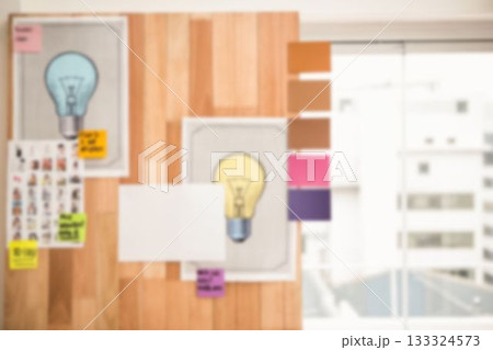 Light bulb picture frame on board by window Light bulb picture frame on board by window 133324573