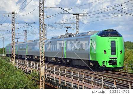 函館本線　豊幌ー江別　JR北海道　789系0番台　HE-204編成（札幌）　ライラック 133324791