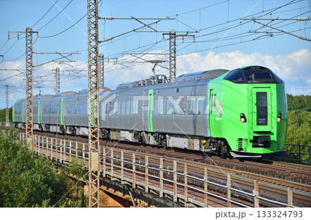函館本線 豊幌ー江別 JR北海道 789系0番台 HE-201編成(札幌) ライラック 函館本線 豊幌ー江別 JR北海道 789系0番台 HE-201編成(札幌) ライラック 133324793
