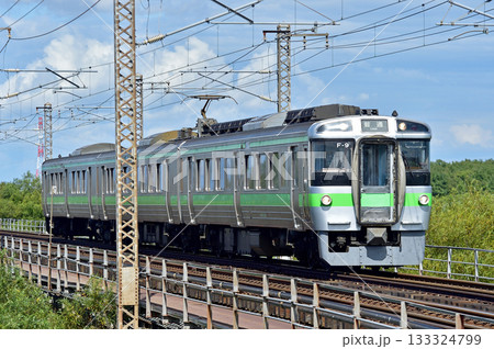 函館本線 豊幌ー江別 JR北海道 721系 F-9編成(札幌) 函館本線 豊幌ー江別 JR北海道 721系 F-9編成(札幌) 133324799
