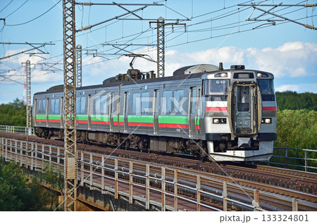 函館本線　豊幌ー江別　JR北海道　731系　G-101編成（札幌） 133324801
