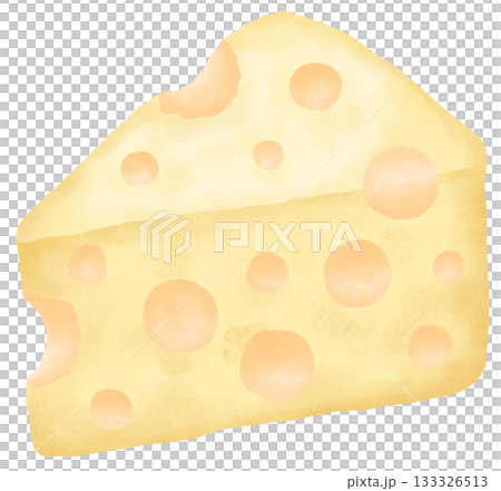 Cheese Lover watercolor dairy food element set 133326513