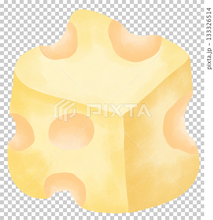 Cheese Lover cheese block and slice watercolor artwork 133326514