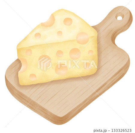 Cheese Lover minimal watercolor cheese design 133326523
