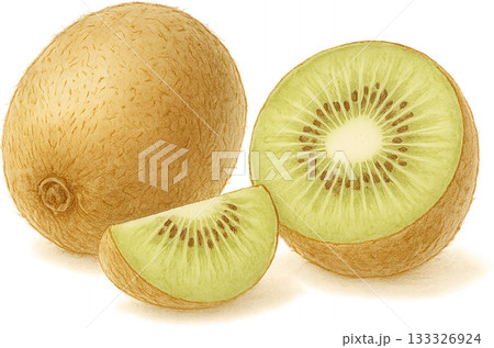 ほのかな感じの薄いラインドローイングイラスト 133326924