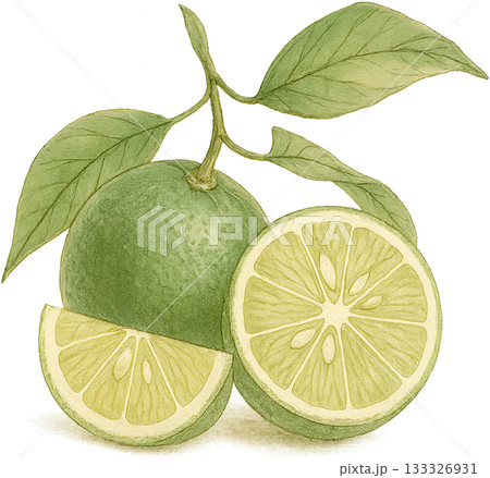 ほのかな感じの薄いラインドローイングイラスト 133326931