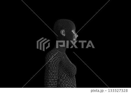 3D digital illustration of woman 3D digital illustration of woman 133327328