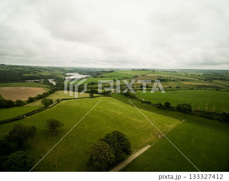 Aerial view of non urban landscape Aerial view of non urban landscape 133327412