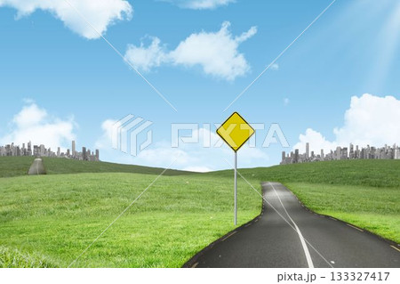 Road leading out to the horizon Road leading out to the horizon 133327417
