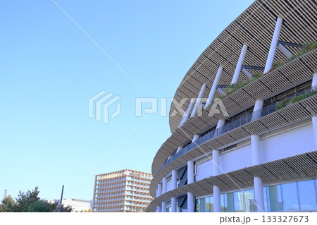 国立競技場と青空 国立競技場と青空 133327673
