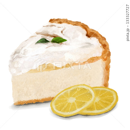 レモンチーズタルトのイラスト 133327727